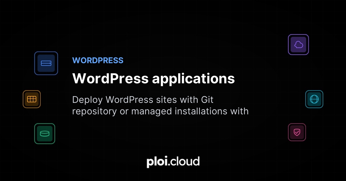 WordPress applications - Ploi Cloud