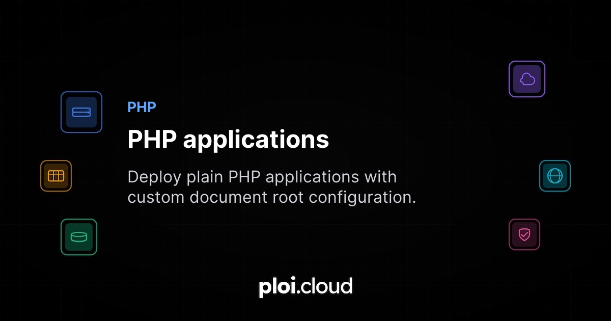 PHP applications - Ploi Cloud