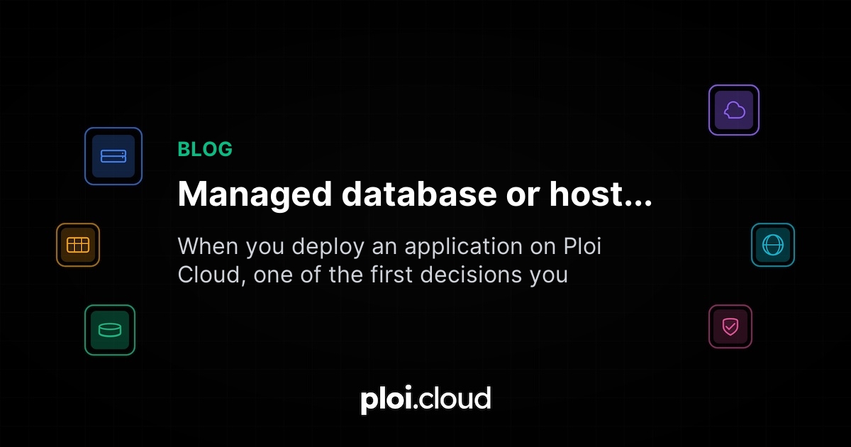Managed database or host it yourself? The difference explained.