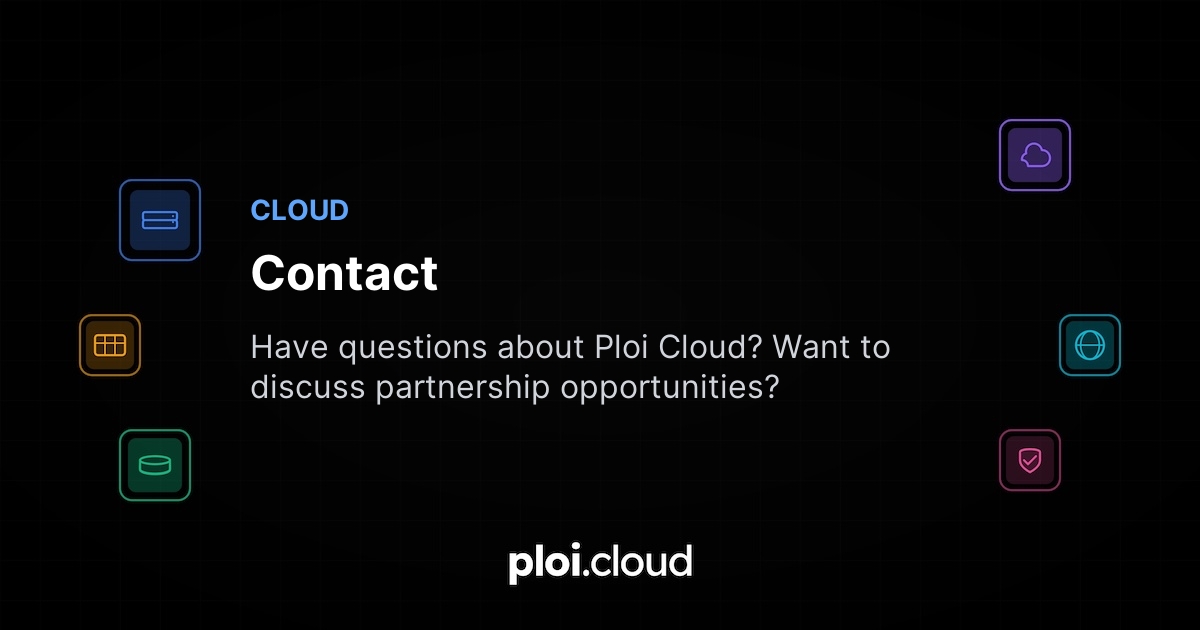 Contact - Ploi Cloud