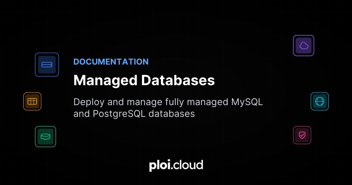 Managed Databases Documentation - Ploi Cloud