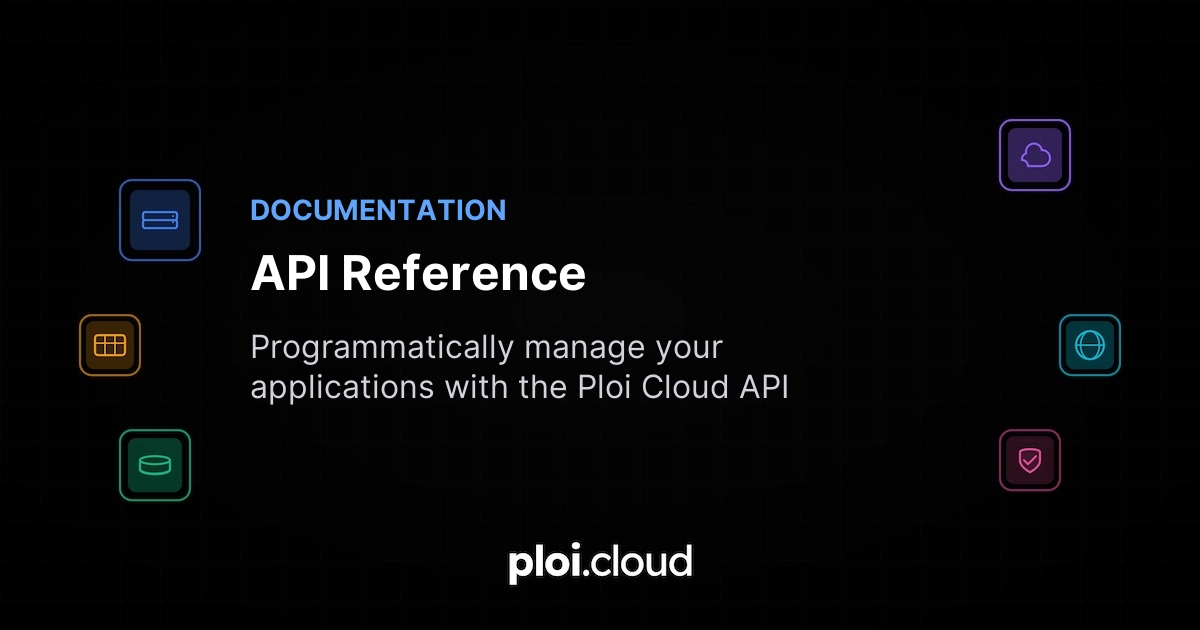 API Reference Documentation - Ploi Cloud