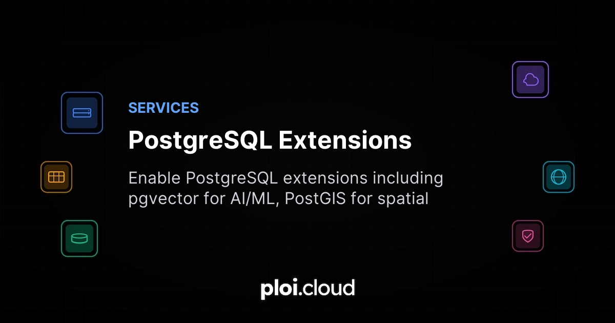 PostgreSQL Extensions - Ploi Cloud